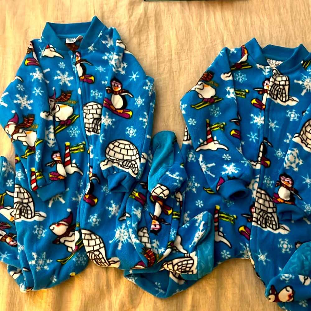 Matching fleece pajamas